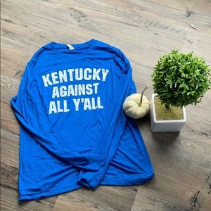 Kentucky against all y’all long sleeved tee
